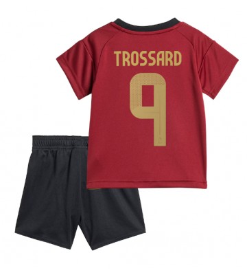 Belgien Leandro Trossard #9 Hjemmebanesæt Børn EM 2024 Kort ærmer (+ korte bukser)